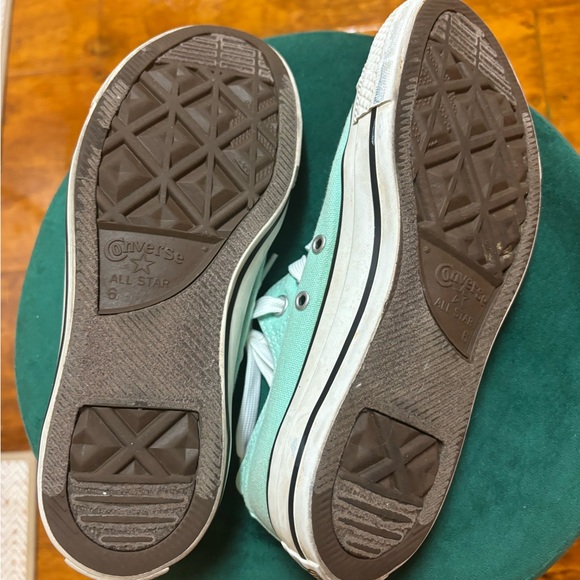 Seafoam All Star Converse Women’s 8 - Picture 2 of 7